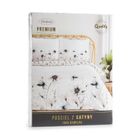 Eurofirany, komplet pościeli satynowej, premium22, 220-200 cm, biały