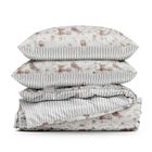 Eurofirany, komplet pościeli satynowej, Raya, 140-200 cm, biały