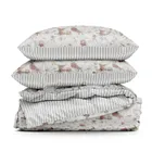 Eurofirany, komplet pościeli satynowej, Raya, 160-200 cm, biały