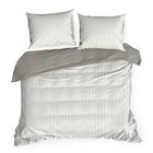 Eurofirany, komplet pościeli satynowej, Raya, 220-200 cm, biały