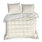 Eurofirany, komplet pościeli satynowej, Spring 100, 140-200 cm, ciemnobeżowy