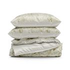 Eurofirany, komplet pościeli satynowej, Spring, 140-200 cm, biały