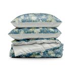 Eurofirany, komplet pościeli satynowej, Spring, 140-200 cm, niebieski