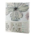 Eurofirany, komplet pościeli satynowej, Spring, 160-200 cm, biały