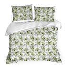 Eurofirany, komplet pościeli satynowej, spring, 160-200 cm, biały