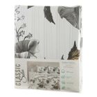 Eurofirany, komplet pościeli satynowej, Spring, 220-200 cm, biały