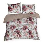 Eurofirany, komplet pościeli satynowej, Spring, 220-200 cm, biały