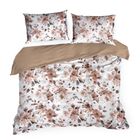 Eurofirany, komplet pościeli satynowej, Spring, 220-200 cm, biały