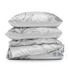 Eurofirany, komplet pościeli satynowej, spring, 220-200 cm, biały