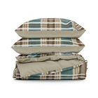 Eurofirany, komplet pościeli satynowej, Spring, 220-200 cm, jasnobrązowy