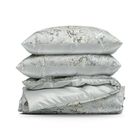 Eurofirany, komplet pościeli satynowej, Spring, 220-200 cm, jasnostalowy