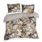 Eurofirany, komplet pościeli satynowej, Spring, biały, 220-200 cm