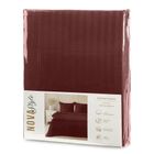 Eurofirany, komplet pościeli satynowej, Vera, 140-200 cm, burgundowy