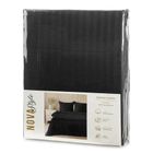 Eurofirany, komplet pościeli satynowej, Vera, 200-220 cm, czarna