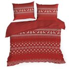 Eurofirany, komplet pościeli świątecznej, Noel, 160-200 cm, czerwony