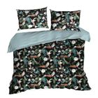 Eurofirany, komplet pościeli w pudełku gift, czarny, 140-200 cm + 70-80 cm x1