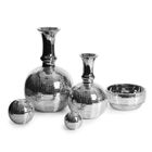 Eurofirany, kula dekoracyjna, Mirona, 12-11 cm, srebrny