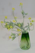 Eurofirany, kwiat Natu, długość 57 cm, długość z listeczkami 39 cm, żółty