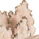 Eurofirany, kwiat świąteczny dekoracyjny, 39-39 cm, beżowy