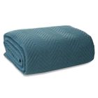 Eurofirany, narzuta Len, 220-240 cm, niebieski