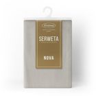 Eurofirany, obrus serweta, 85-85 cm, srebrny