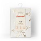 Eurofirany, obrus świąteczny, 85-85 cm, biały