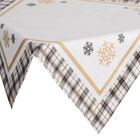 Eurofirany, obrus świąteczny, Angel, 85-85 cm, biały