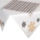 Eurofirany, obrus świąteczny, Angel, 85-85 cm, biały