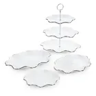 Eurofirany, patera dekoracyjna, Auren, 30-21-54 cm, biały