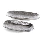 Eurofirany, patera dekoracyjna, Greg, 41-15-6 cm, srebrny