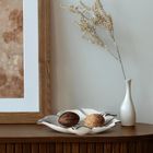 Eurofirany, patera dekoracyjna, Neris, 30-28-6 cm, biały