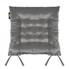 Eurofirany, poduszka na krzesło, Velvet, 6-40-40 cm, grafitowy