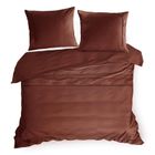 Eurofirany, pościel elegant, 220-200 cm, marsala