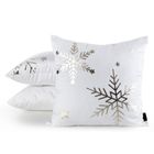 Eurofirany, poszewka świąteczna, 45-45 cm, biały
