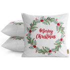 Eurofirany, poszewka świąteczna, 45-45 cm, biały