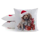 Eurofirany, poszewka świąteczna, 45-45 cm, biały