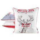 Eurofirany, poszewka świąteczna, 45-45 cm, biały