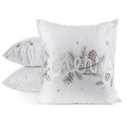 Eurofirany, poszewka świąteczna, 45-45 cm, biały