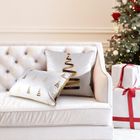Eurofirany, poszewka świąteczna, 45-45 cm, biały