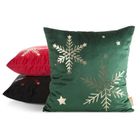 Eurofirany, poszewka świąteczna, 45-45 cm, ciemnozielony