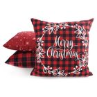 Eurofirany, poszewka świąteczna, 45-45 cm, czerwony