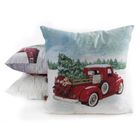 Eurofirany, poszewka świąteczna, 45-45 cm, czerwony