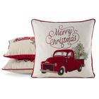 Eurofirany, poszewka świąteczna, 45-45 cm, kremowy