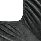 Eurofirany, prześcieradło flano 140-200 cm, stalowy