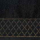 Eurofirany, ręcznik Layla, 50-90 cm, czarny