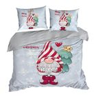 Eurofirany, świąteczny komplet pościeli, Beiner, 140-200 cm, jasnoszary