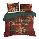 Eurofirany, świąteczny komplet pościeli, Estrella, 140-200 cm, czerwony