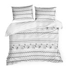 Eurofirany, świąteczny komplet pościeli, Tasha, 140-200 cm, biały