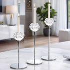 Eurofirany, świecznik dekoracyjny, Lara, o 8-23 cm, transparentny