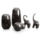 Eurofirany, świecznik dekoracyjny, Leo 8-8-8 cm, srebrny